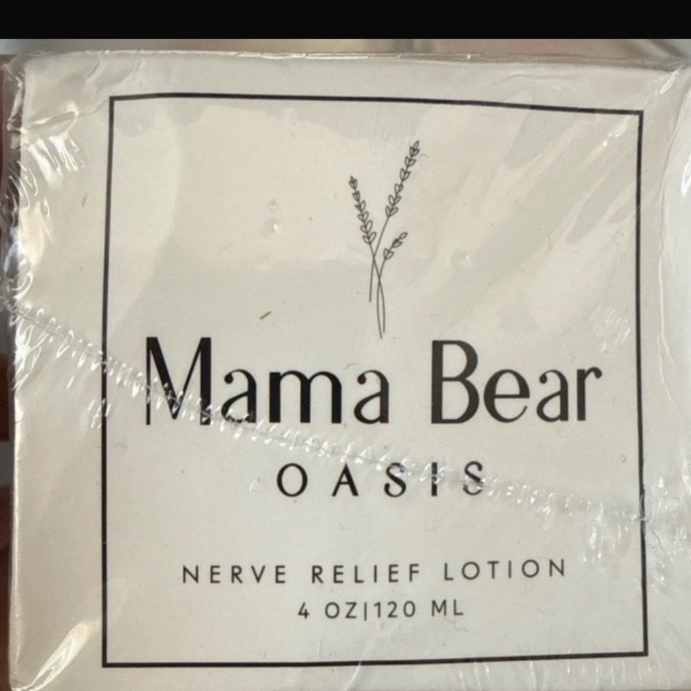 Mama Bear Oasis Nerve Relief Lotion 4 oz 120 ml Lavender Magnesium Arnica Cream